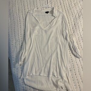 South beach white cover up dress